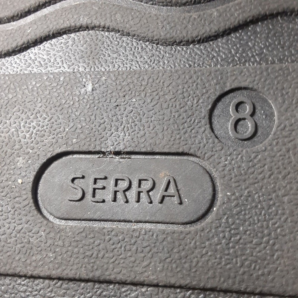 Serra size 8 black & leopard print faux fur lined leather slip on ankle booties - Picture 8 of 8